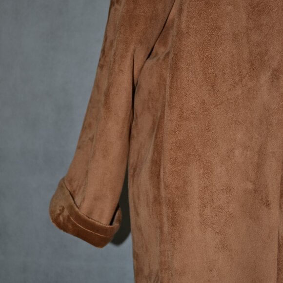OUTDOOOR  ELEMENTS RUST FOUR BUTTON SUEDE COAT  ? ( SEE DESCRIPTION ) - Picture 3 of 7
